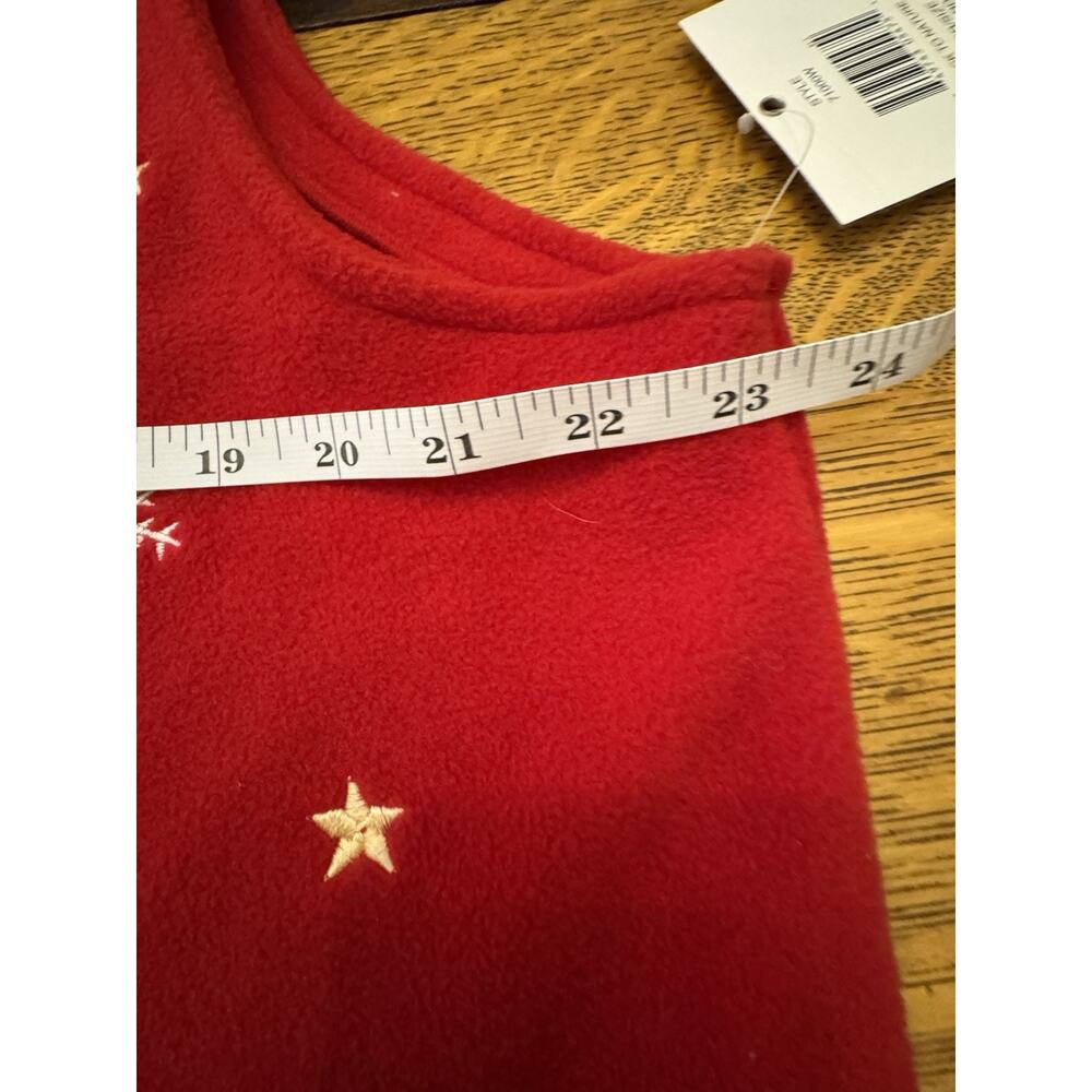 Breckenridge Fleece Vest Bear Women Sz 1X Vintage Red Holiday Christmas NWT - Picture 10 of 11